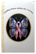 Finding Peace Within the Journey – Breast Cancer Inspirational Message Card