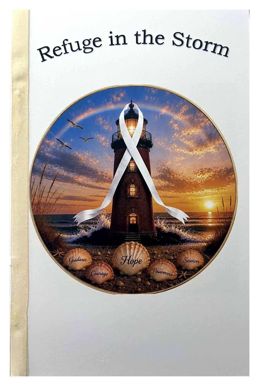 Refuge in the Storm – Lung Cancer / Color Your Own Inspirational Message Card